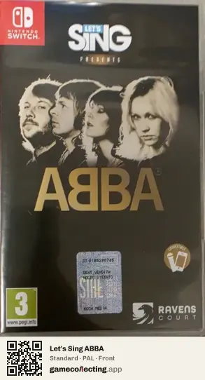 Let's Sing ABBA Nintendo Switch, PAL box front