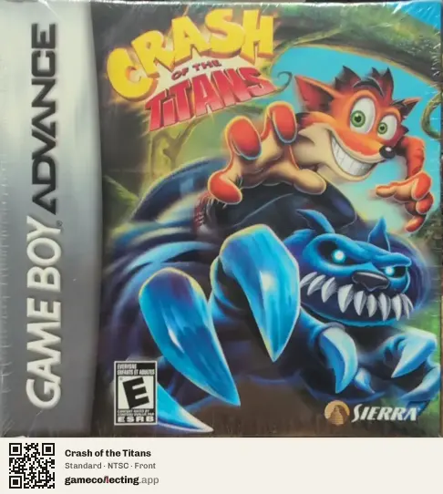 Crash of the Titans Game Boy Advance, NTSC box front