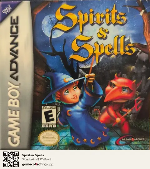 Spirits & Spells Game Boy Advance, NTSC box front