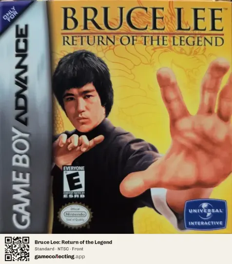 Bruce Lee: Return of the Legend Game Boy Advance, NTSC box front