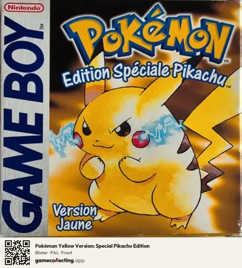 Pokémon Yellow Version: Special Pikachu Edition Game Boy, PAL box front