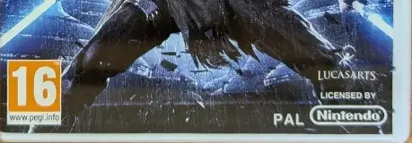 Star Wars: The Force Unleashed II, the PEGI square on its front