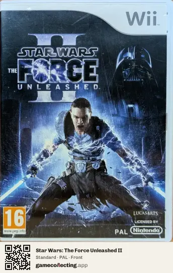 Star Wars: The Force Unleashed II Nintendo Wii, PAL box front