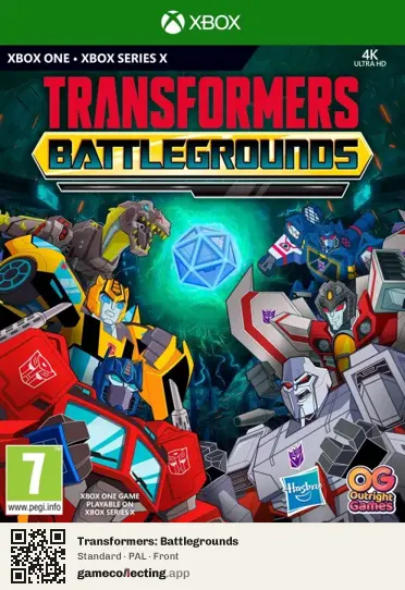 Transformers: Battlegrounds Xbox One, PAL box front