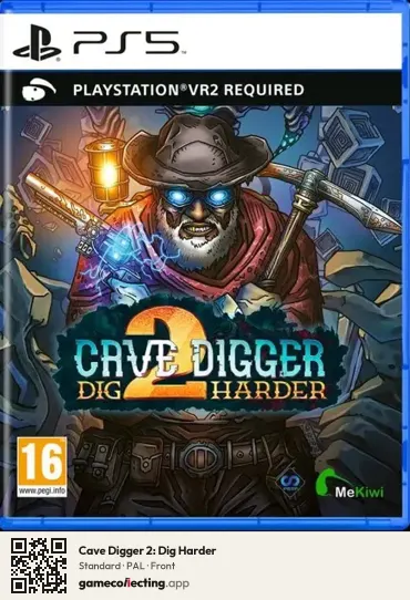 Cave Digger 2: Dig Harder PlayStation 5, PAL box front