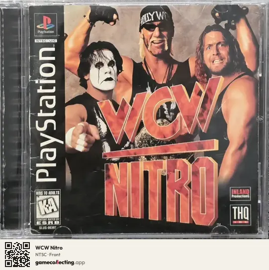 WCW Nitro PlayStation, NTSC box front