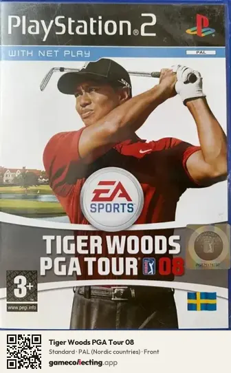 Tiger Woods PGA Tour 08 PlayStation 2, Nordic countries box front