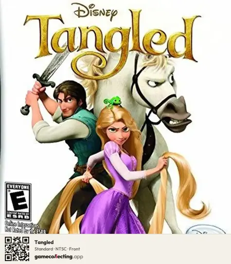 Tangled Nintendo DS, NTSC box front