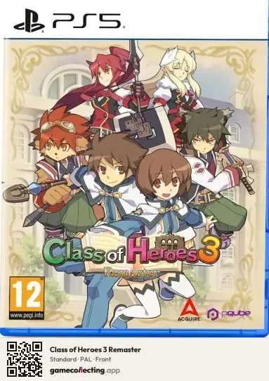 Class of Heroes 3 Remaster PlayStation 5, PAL box front