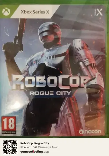 RoboCop: Rogue City Xbox Series X, Germany box front
