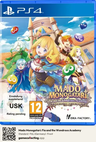 Mado Monogatari: Fia and the Wondrous Academy PlayStation 4, Germany box front