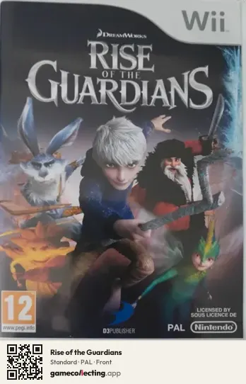 Rise of the Guardians Nintendo Wii, PAL box front