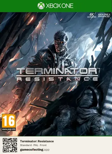 Terminator: Resistance Xbox One, PAL box front