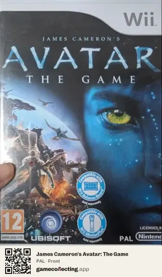 James Cameron's Avatar: The Game Nintendo Wii, PAL box front