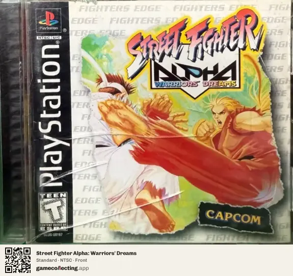 Street Fighter Alpha: Warriors' Dreams PlayStation, NTSC box front
