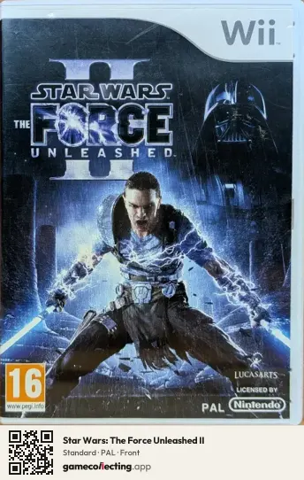 Star Wars: The Force Unleashed II Nintendo Wii, PAL box front