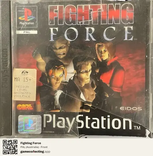 Fighting Force PlayStation, Australia box front