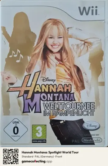 Hannah Montana: Spotlight World Tour Nintendo Wii, Germany box front