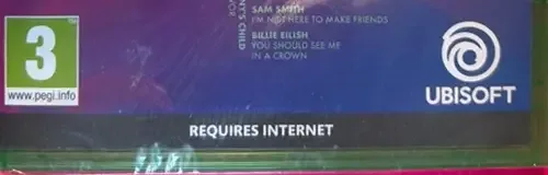 Just Dance 2024 Edition, the PEGI square on its front