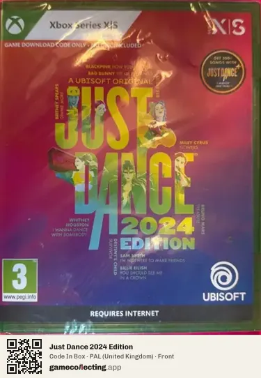 Just Dance 2024 Edition Xbox Series X, United Kingdom box front