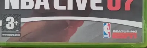 NBA Live 07, the PEGI square on its front