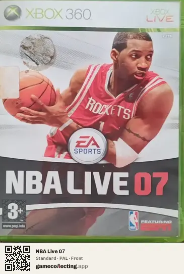 NBA Live 07 Xbox 360, PAL box front