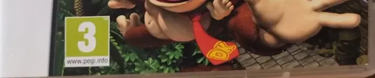 DK: Jungle Climber, the PEGI square on its front
