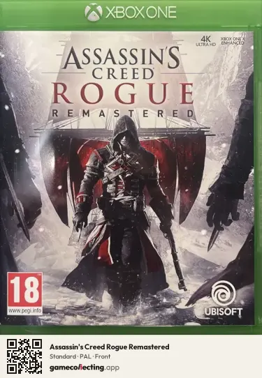 Assassin's Creed Rogue Remastered Xbox One, PAL box front