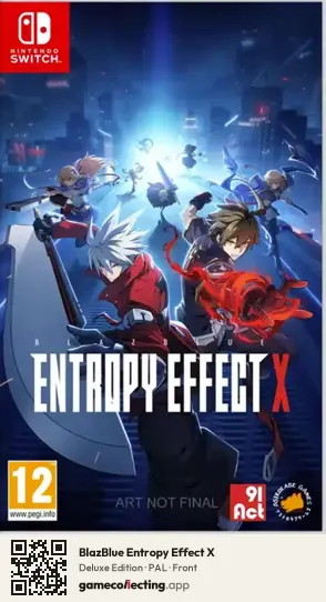 BlazBlue Entropy Effect X Nintendo Switch, PAL box front