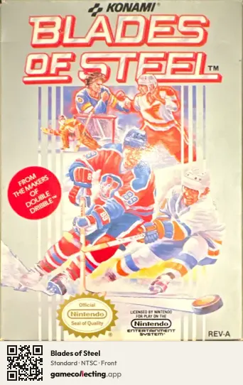 Blades of Steel Nintendo Entertainment System, NTSC box front