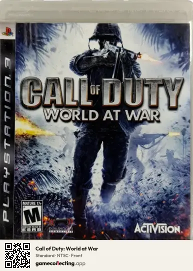 Call of Duty: World at War PlayStation 3, NTSC box front
