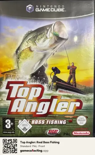 Top Angler: Real Bass Fishing Nintendo GameCube, PAL box front