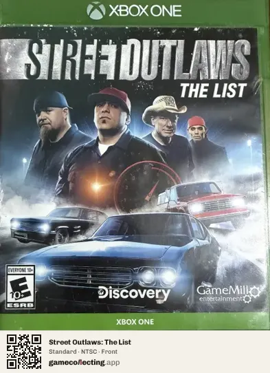 Street Outlaws: The List Xbox One, NTSC box front