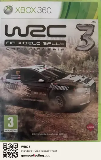WRC 3 Xbox 360, Poland box front