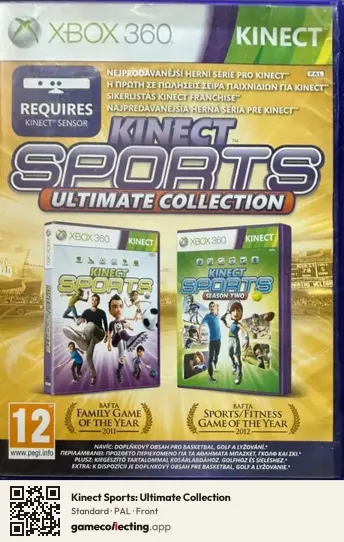 Kinect Sports: Ultimate Collection Xbox 360, PAL box front
