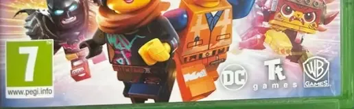 The LEGO Movie 2 Videogame, the PEGI square on its front