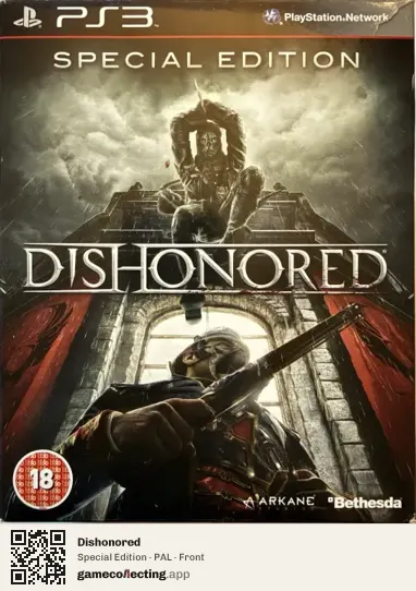 Dishonored PlayStation 3, PAL box front