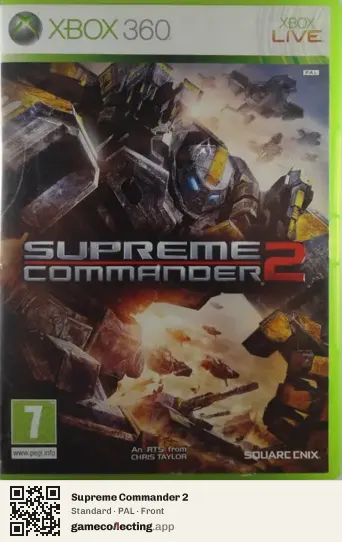 Supreme Commander 2 Xbox 360, PAL box front