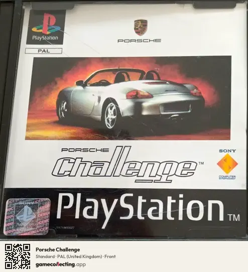 Porsche Challenge PlayStation, United Kingdom box front