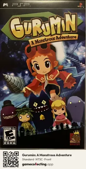 Gurumin: A Monstrous Adventure PlayStation Portable, NTSC box front