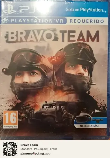 Bravo Team PlayStation 4, Spain box front