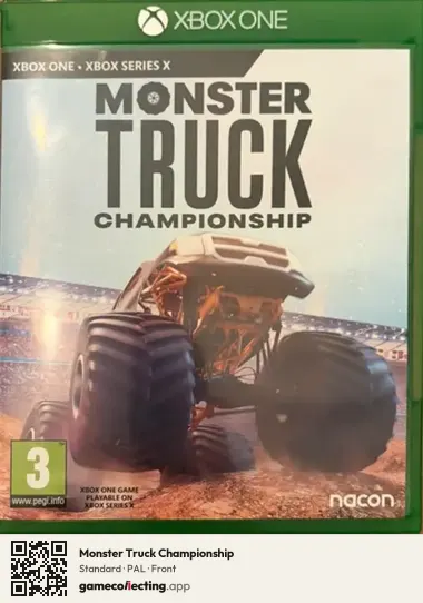 Monster Truck Championship Xbox One, PAL box front