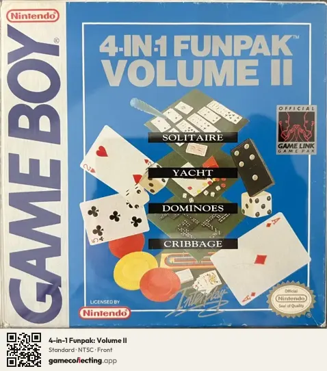 4-in-1 Funpak: Volume II Game Boy, NTSC box front