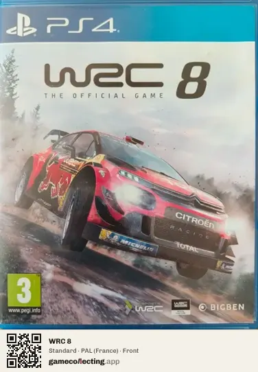 WRC 8 PlayStation 4, France box front