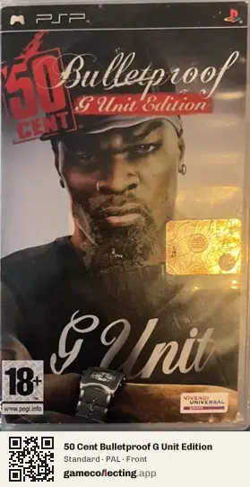 50 Cent Bulletproof G Unit Edition PlayStation Portable, PAL box front