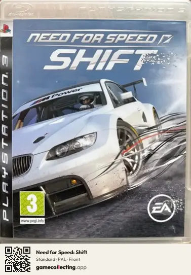 Need for Speed: Shift PlayStation 3, PAL box front
