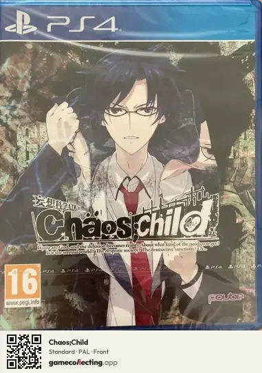 Chaos;Child PlayStation 4, PAL box front