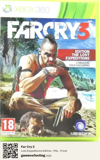 Far Cry 3 Xbox 360, PAL box front