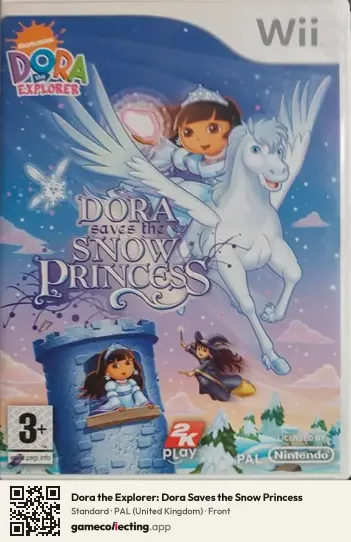 Dora the Explorer: Dora Saves the Snow Princess Nintendo Wii, United Kingdom box front