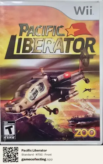 Pacific Liberator Nintendo Wii, NTSC box front